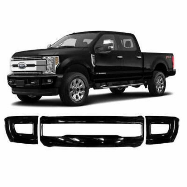 Ecoological DD0301 Gloss Black Bumper Overlay without Sensor for 2017-2019 F250-F350 ECO-DD0301